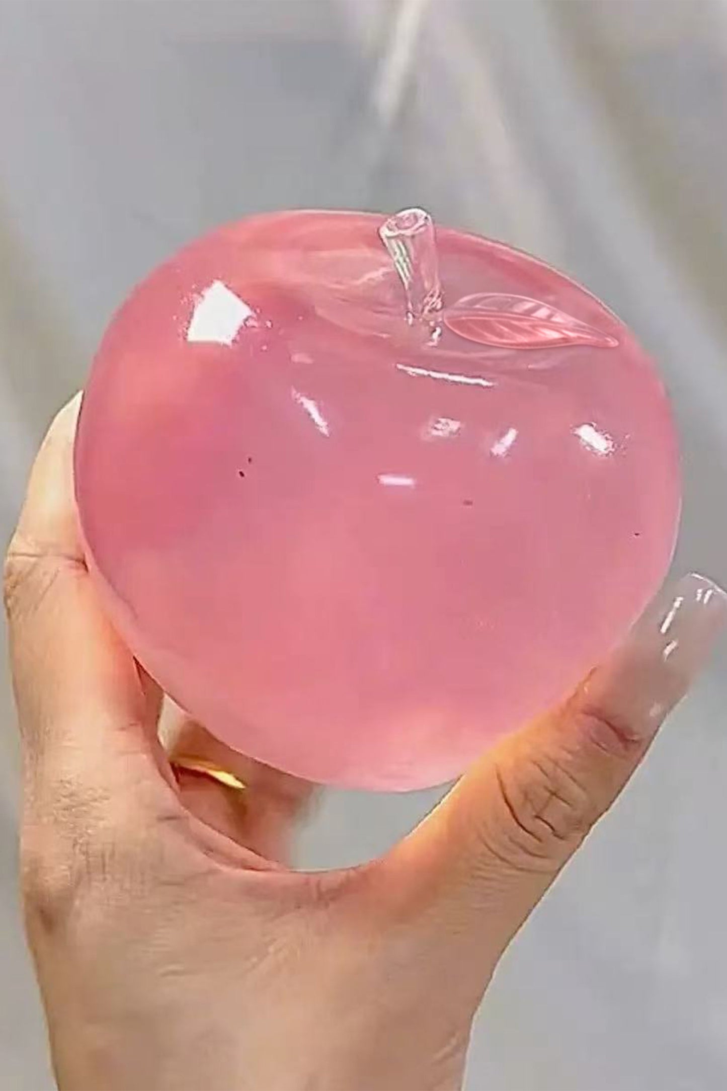 R1462 Slow Rebound Crystal Apple Stress Ball Stress Relief Toy