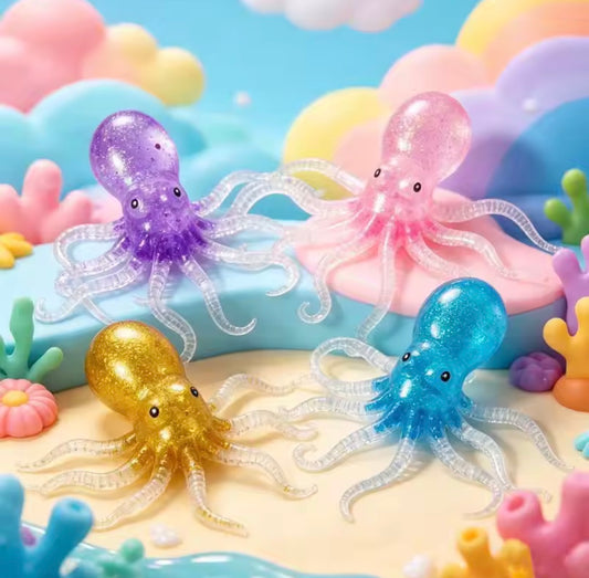 R1787 Stress Reliever Octopus Squeezable Toy