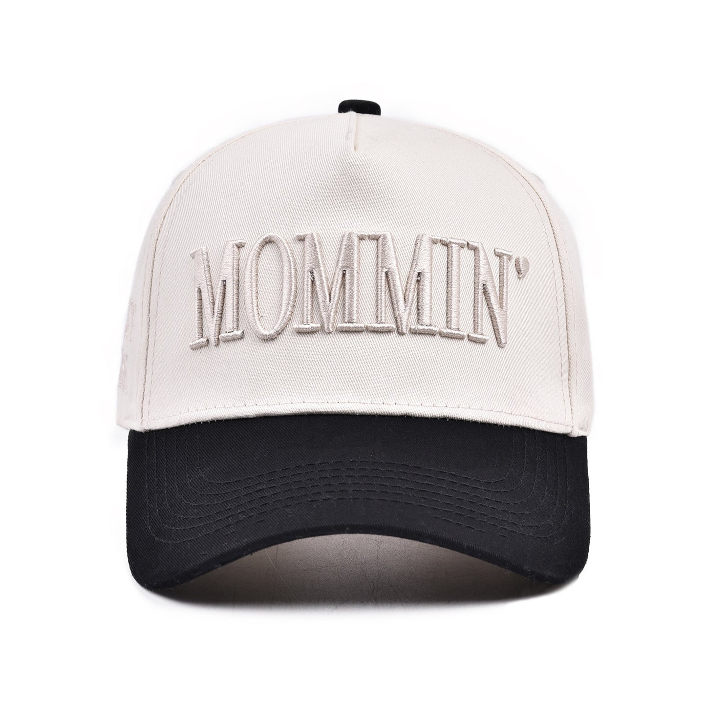 R1304 MOMMIN Embroidered Leopard Contrast Brim Baseball Cap