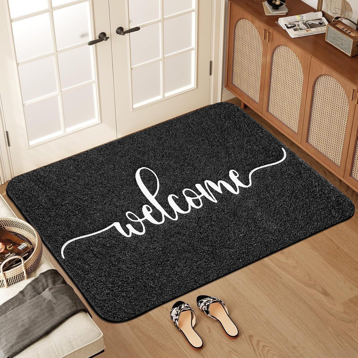R1302 Camel Stylish Animal Print Welcome Doormat