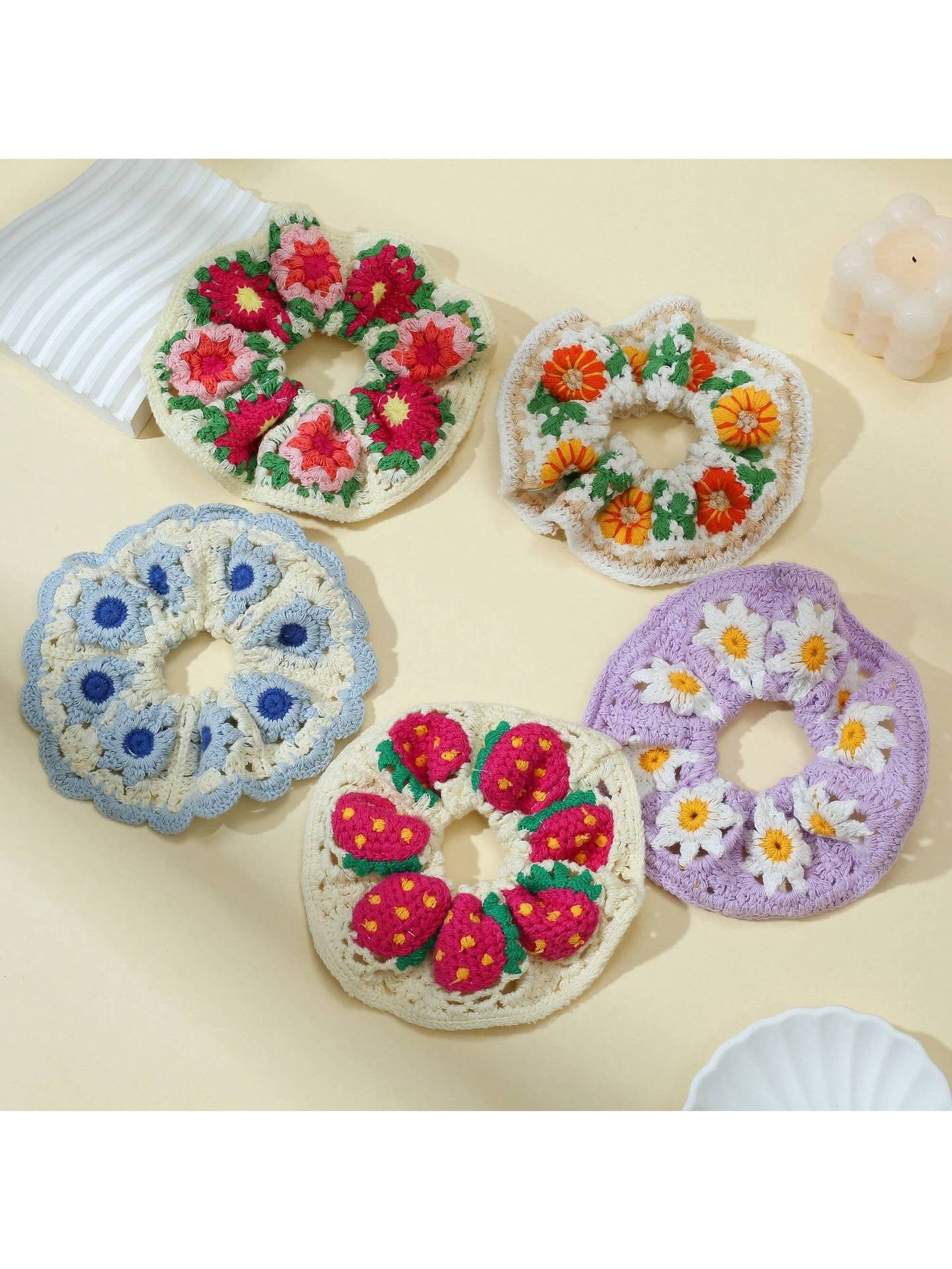 R1210 Bohemian Style Crochet Hair Tie