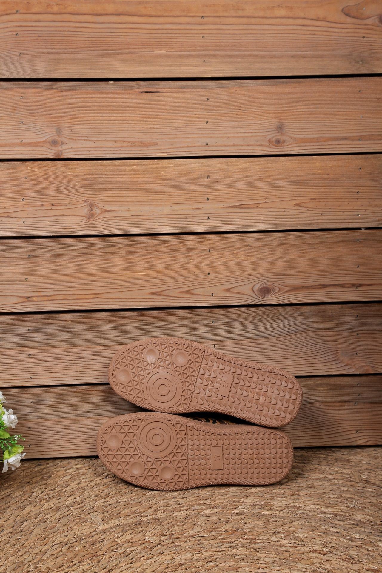 R1250 Leopard Faux Suede Coffee Shoes