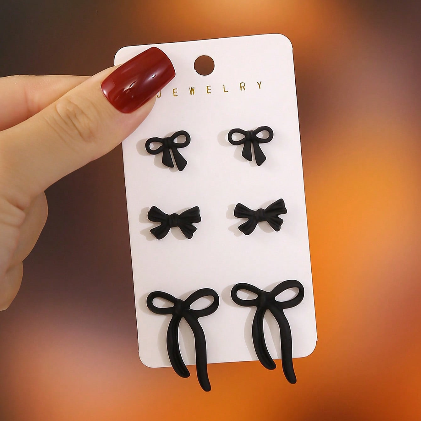 R1261 Bow Knot Plated Alloy Stud Earrings