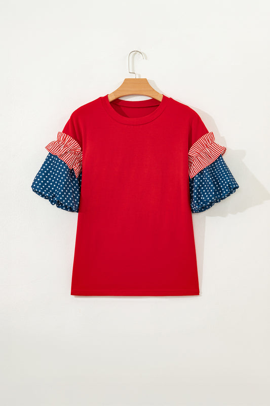 R1325 Flag Sleeve T Shirt