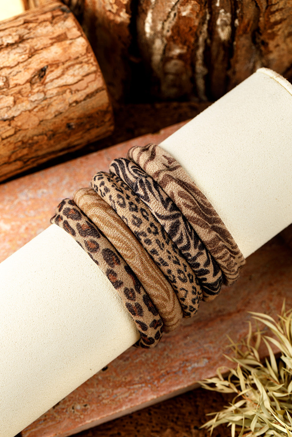R1209 5pcs Animal Pattern Hair Tie