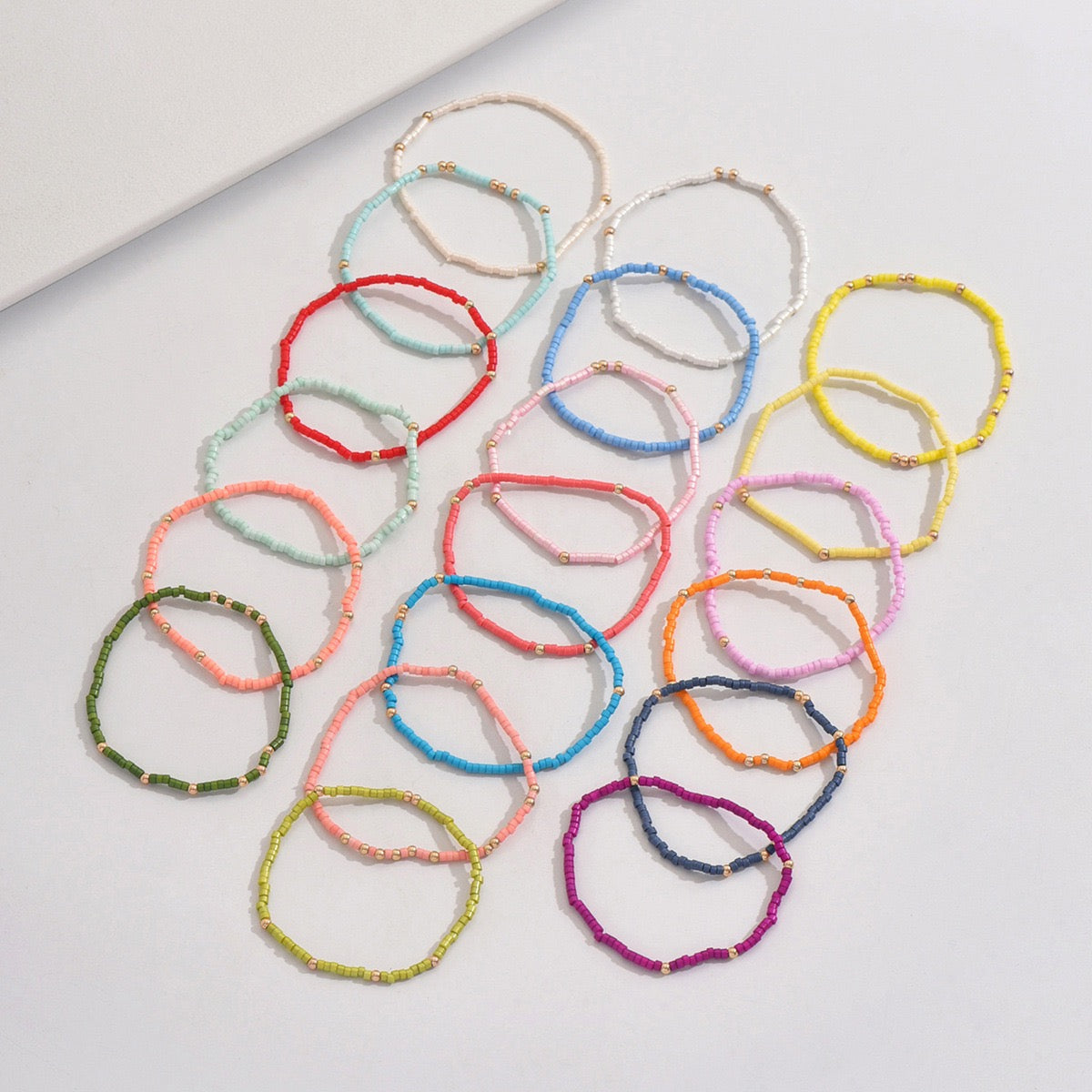 R1234 19pcs Boho Stretchy Bracelet Set